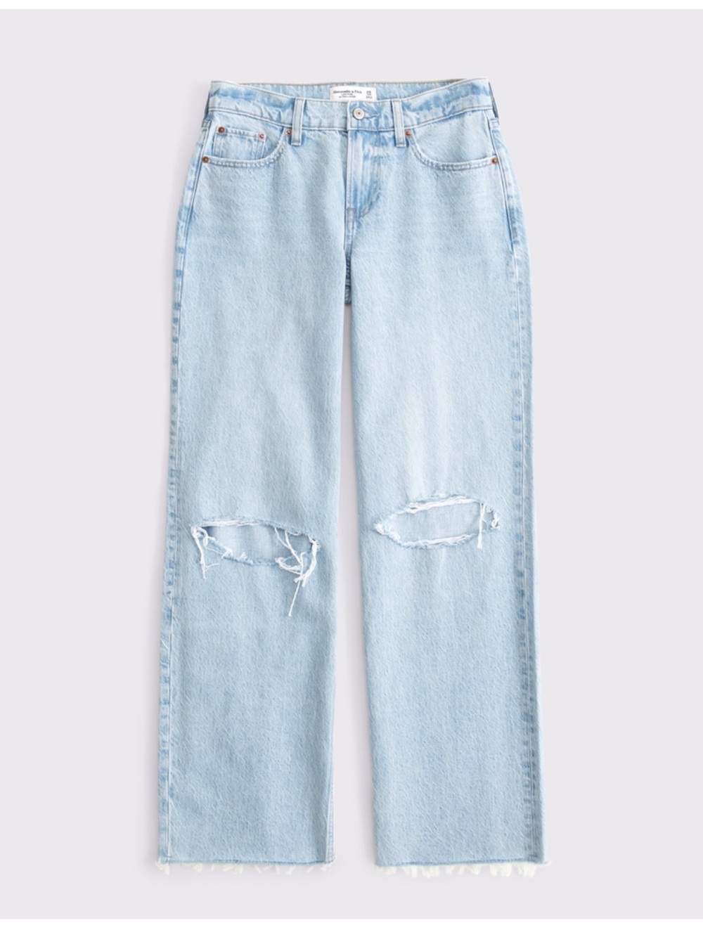 ABERCROMBIE baggy low rise distressed jeans✨